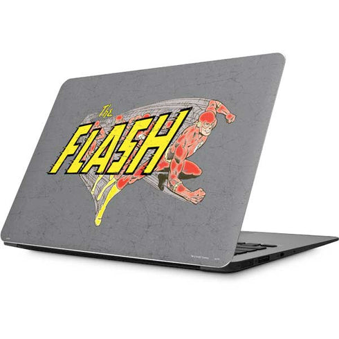 DC Comics The Flash Vintage Action Running Pose Apple MacBook Skin