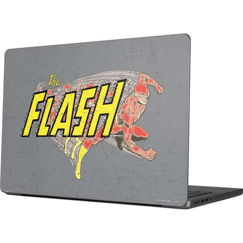 DC Comics The Flash Vintage Action Running Pose MacBook Pro 14in (2021-24) Skin