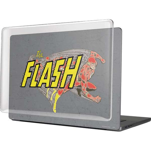 DC Comics The Flash Vintage Action Running Pose MacBook Pro 16in (2021-25) Case plus Skin