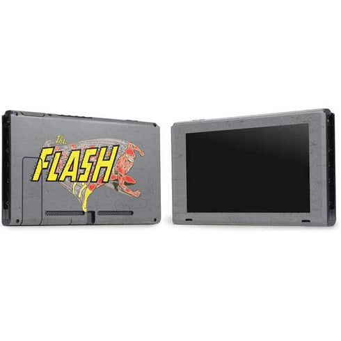 DC Comics The Flash Vintage Action Running Pose Nintendo Switch Bundle Skin