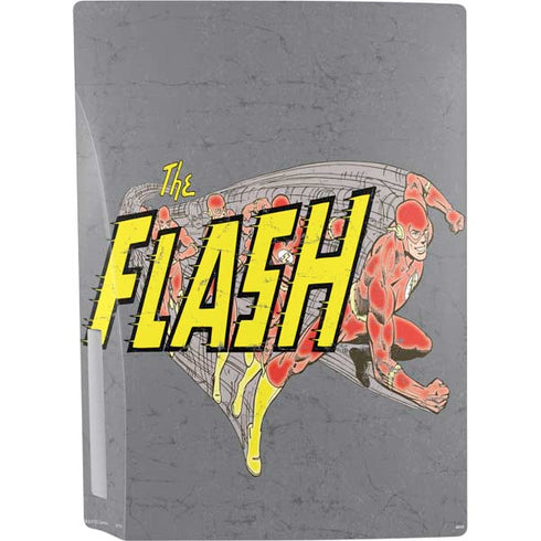 DC Comics The Flash Vintage Action Running Pose PS5 Console Skin