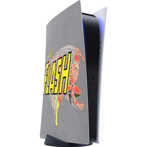 DC Comics The Flash Vintage Action Running Pose PS5 Digital Edition Console Skin