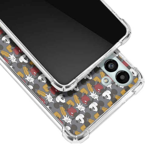 Disney Mickey Mouse Vintage Pattern Galaxy A13 5G Clear Case