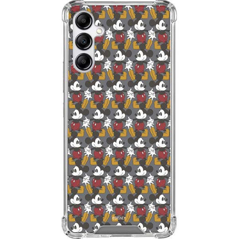 Disney Mickey Mouse Vintage Pattern Galaxy A14 5G Clear Case