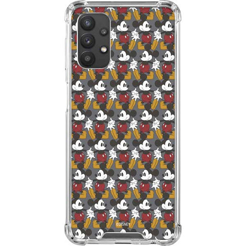 Disney Mickey Mouse Vintage Pattern Galaxy A32 5G Clear Case