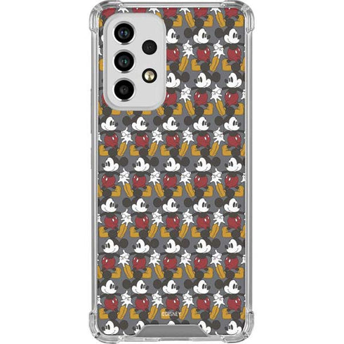 Disney Mickey Mouse Vintage Pattern Galaxy A53 5G Clear Case