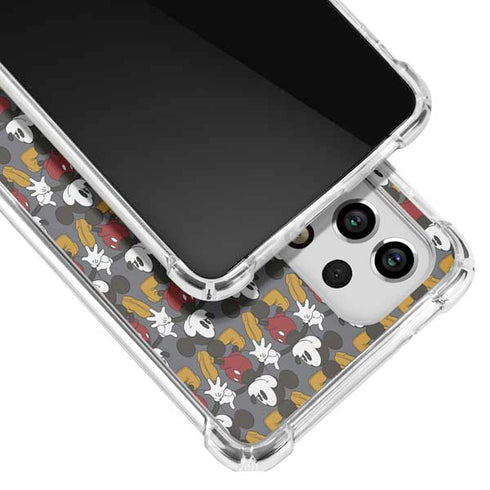 Disney Mickey Mouse Vintage Pattern Galaxy A53 5G Clear Case