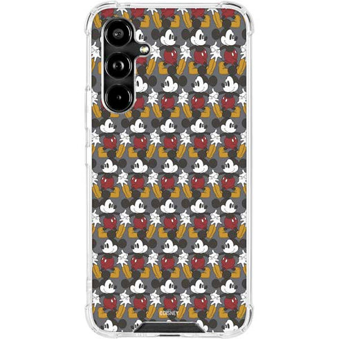 Disney Mickey Mouse Vintage Pattern Galaxy A54 5G Clear Case