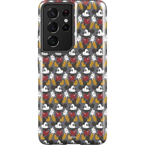 Disney Mickey Mouse Vintage Pattern Galaxy S21 Ultra 5G Pro Case