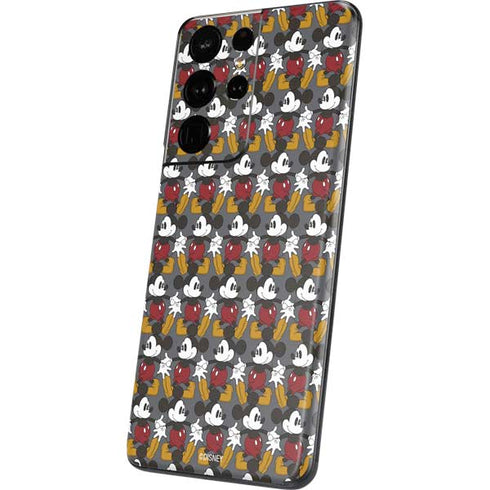 Disney Mickey Mouse Vintage Pattern Galaxy S21 Ultra 5G Skin