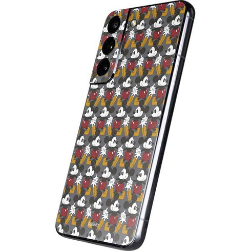 Disney Mickey Mouse Vintage Pattern Galaxy S22 Skin