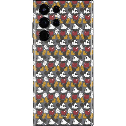 Disney Mickey Mouse Vintage Pattern Galaxy S22 Ultra Skin
