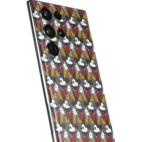 Disney Mickey Mouse Vintage Pattern Galaxy S22 Ultra Skin