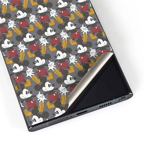 Disney Mickey Mouse Vintage Pattern Galaxy S22 Ultra Skin