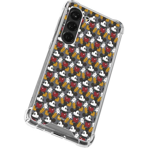 Disney Mickey Mouse Vintage Pattern Galaxy S23 Clear Case