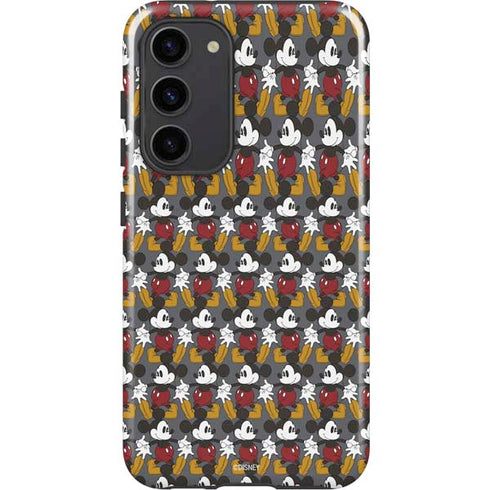 Disney Mickey Mouse Vintage Pattern Galaxy S23 Plus Pro Case