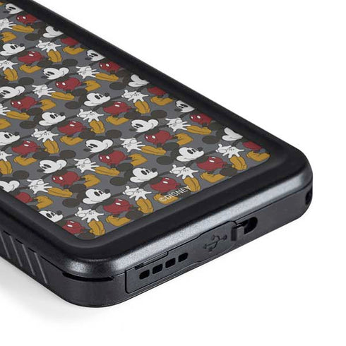 Disney Mickey Mouse Vintage Pattern Galaxy S23 Waterproof Case