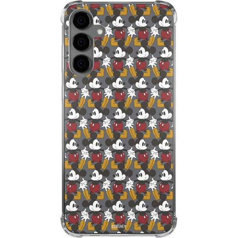 Disney Mickey Mouse Vintage Pattern Galaxy S24 Plus Clear Case