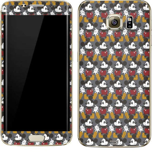 Disney Mickey Mouse Vintage Pattern Galaxy S7 Edge Skin