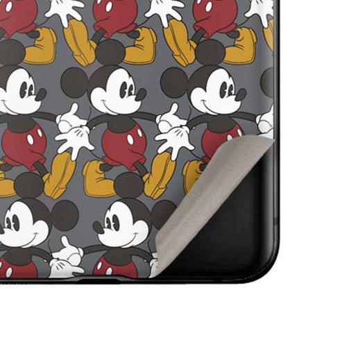 Disney Mickey Mouse Vintage Pattern Galaxy Z Flip Skin