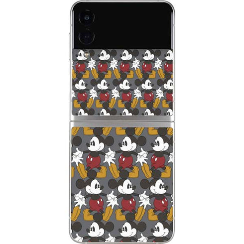 Disney Mickey Mouse Vintage Pattern Galaxy Z Flip3 5G Skin