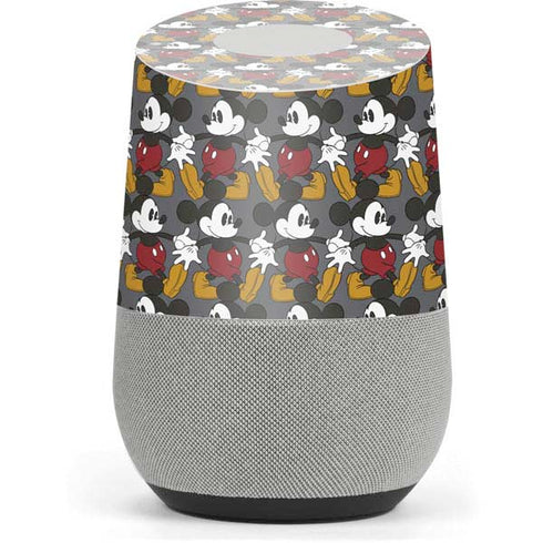Disney Mickey Mouse Vintage Pattern Google Home Skin