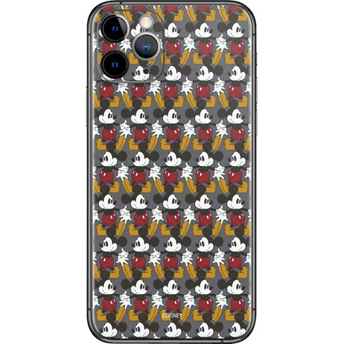 Disney Mickey Mouse Vintage Pattern iPhone 11 Pro Skin