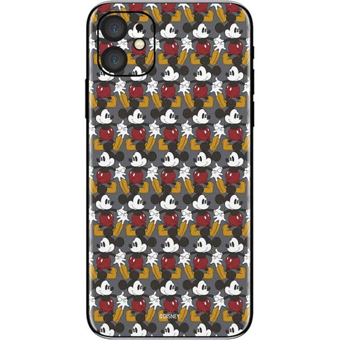 Disney Mickey Mouse Vintage Pattern iPhone 11 Skin