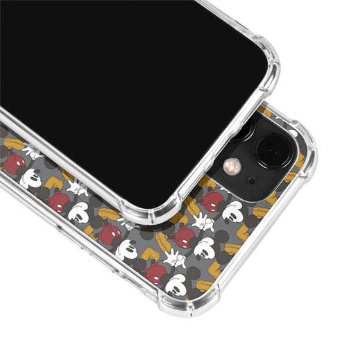 Disney Mickey Mouse Vintage Pattern iPhone 12 Mini Clear Case