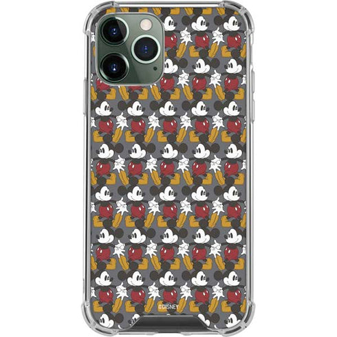Disney Mickey Mouse Vintage Pattern iPhone 12 Pro Clear Case