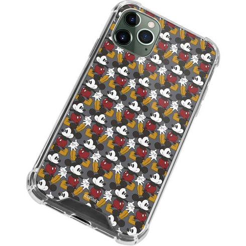 Disney Mickey Mouse Vintage Pattern iPhone 12 Pro Clear Case