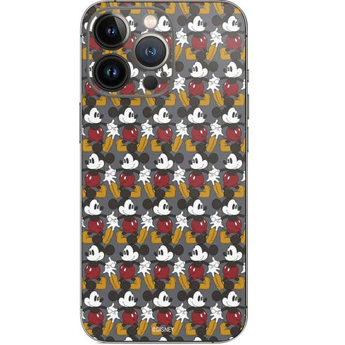 Disney Mickey Mouse Vintage Pattern iPhone 13 Pro Skin