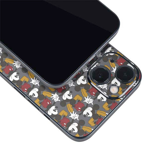 Disney Mickey Mouse Vintage Pattern iPhone 14 Plus Skin