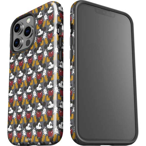 Disney Mickey Mouse Vintage Pattern iPhone 15 Pro Impact Case