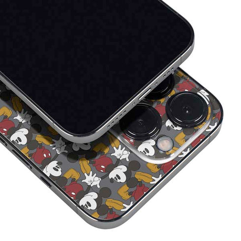 Disney Mickey Mouse Vintage Pattern iPhone 14 Pro Max Skin