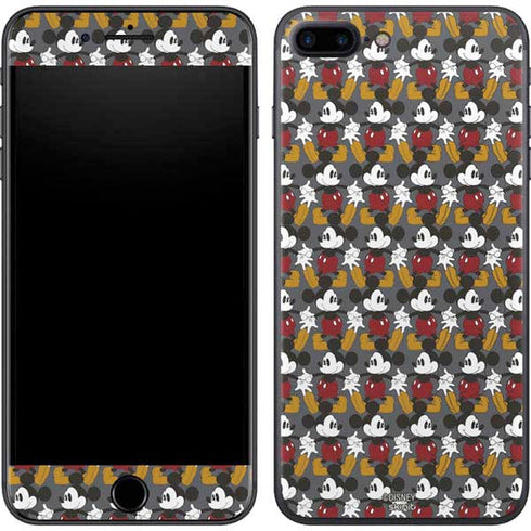 Disney Mickey Mouse Vintage Pattern iPhone 7 Plus Skin