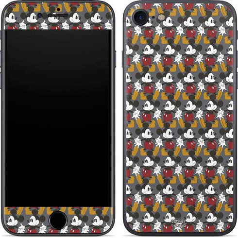 Disney Mickey Mouse Vintage Pattern iPhone 8 Skin