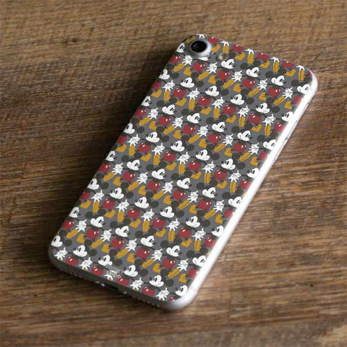 Disney Mickey Mouse Vintage Pattern iPhone 8 Skin