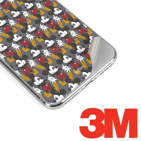 Disney Mickey Mouse Vintage Pattern iPhone XS Skin