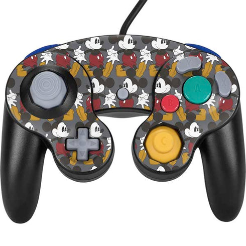 Disney Mickey Mouse Vintage Pattern Nintendo GameCube Controller Skin