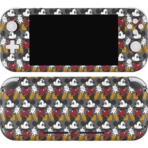 Disney Mickey Mouse Vintage Pattern Nintendo Switch Lite Skin