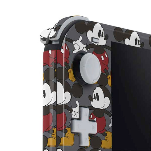 Disney Mickey Mouse Vintage Pattern Nintendo Switch Lite Skin