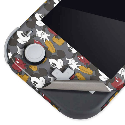Disney Mickey Mouse Vintage Pattern Nintendo Switch Lite Skin