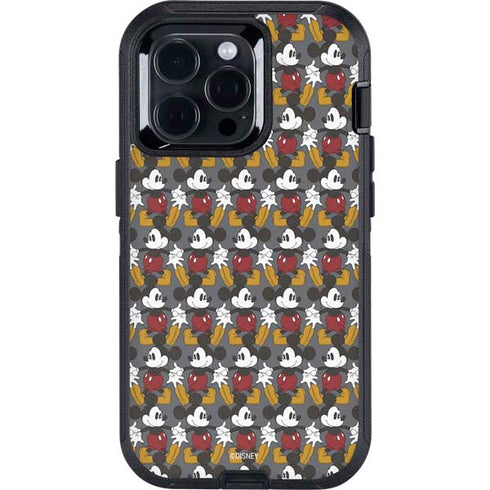 Disney Mickey Mouse Vintage Pattern Otterbox Defender iPhone Skin
