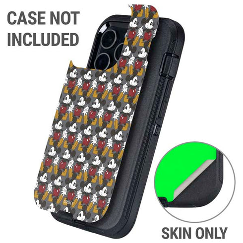 Disney Mickey Mouse Vintage Pattern Otterbox Defender iPhone Skin