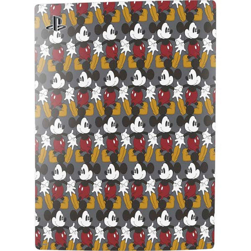 Disney Mickey Mouse Vintage Pattern PS5 Digital Edition Console Skin