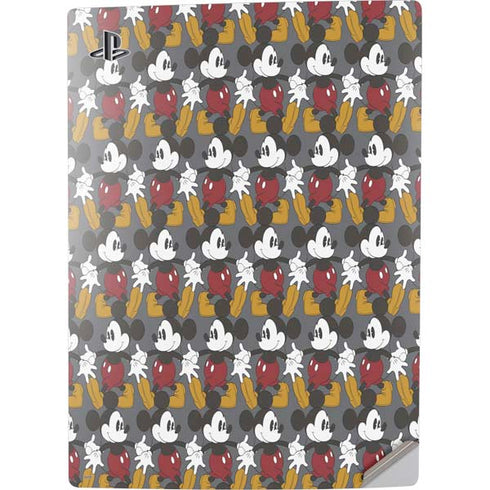 Disney Mickey Mouse Vintage Pattern PS5 Digital Edition Console Skin