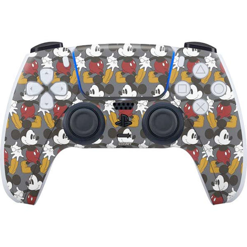 Disney Mickey Mouse Vintage Pattern PS5 Controller Skin