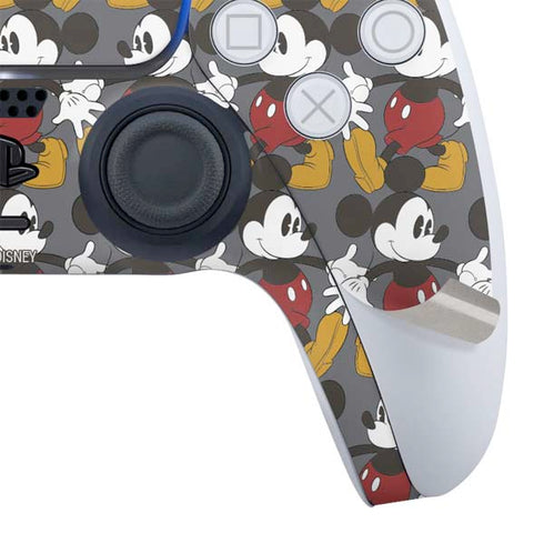 Disney Mickey Mouse Vintage Pattern PS5 Controller Skin