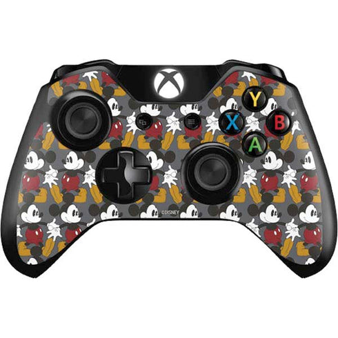 Disney Mickey Mouse Vintage Pattern Xbox One Controller Skin